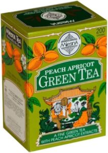 Mlesna Pure Ceylon Peach apricot Green Loose Tea (200g) Box.