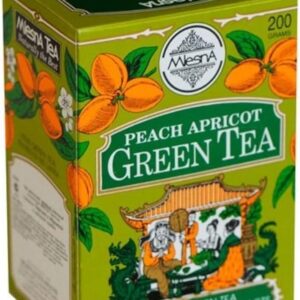 Mlesna Pure Ceylon Peach apricot Green Loose Tea (200g) Box.