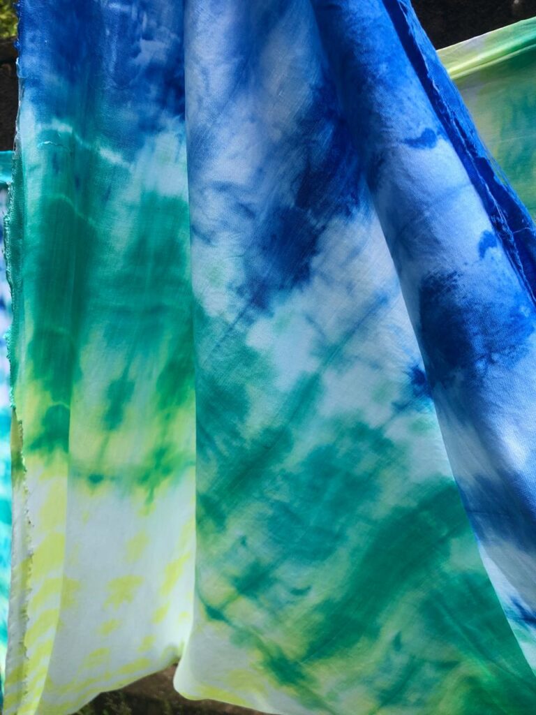 Handmade Tie-Dye Viscose Fabric