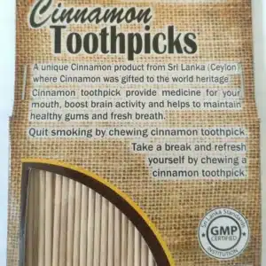 Cinnamon Flavored 100% Natural Toothpicks