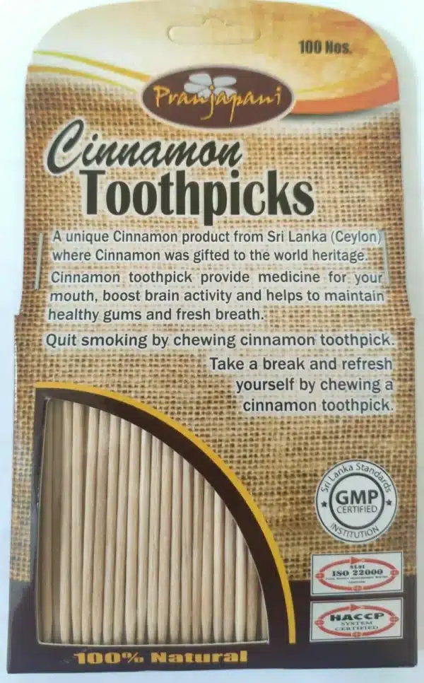 Cinnamon Flavored 100% Natural Toothpicks