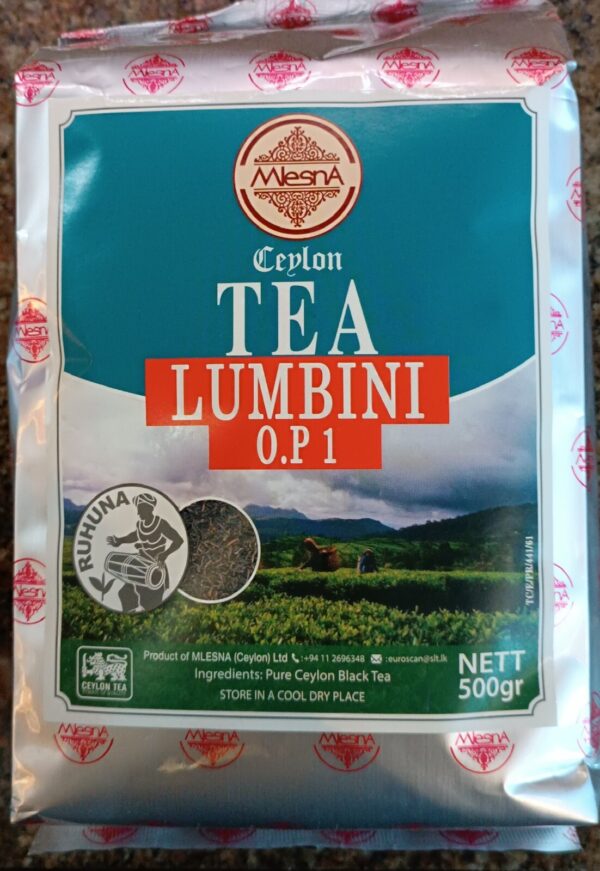 Discover Mlesna’s Lumbini O.P 1 Black Tea – a high-grade Ceylon tea 