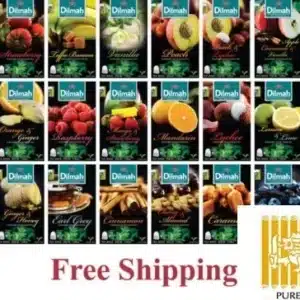 CEYLON Dilmah Tea Cinnamon,Ginger,Green,Lemon,Peach,Watte Loose& bags much more